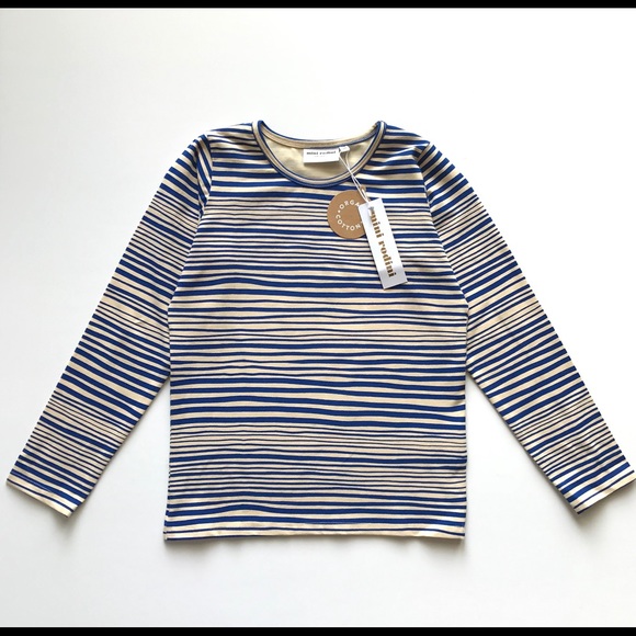 Mini Rodini Other - Mini Rodini Blue Striped Long Sleeve Tee 128/134